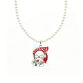 Child's Drawing Custom Enamel Pendant – Pearl Necklace
