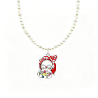 Child's Drawing Custom Enamel Pendant – Pearl Necklace