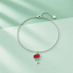 Child's Drawing Custom Enamel Charm – Silver Bracelet