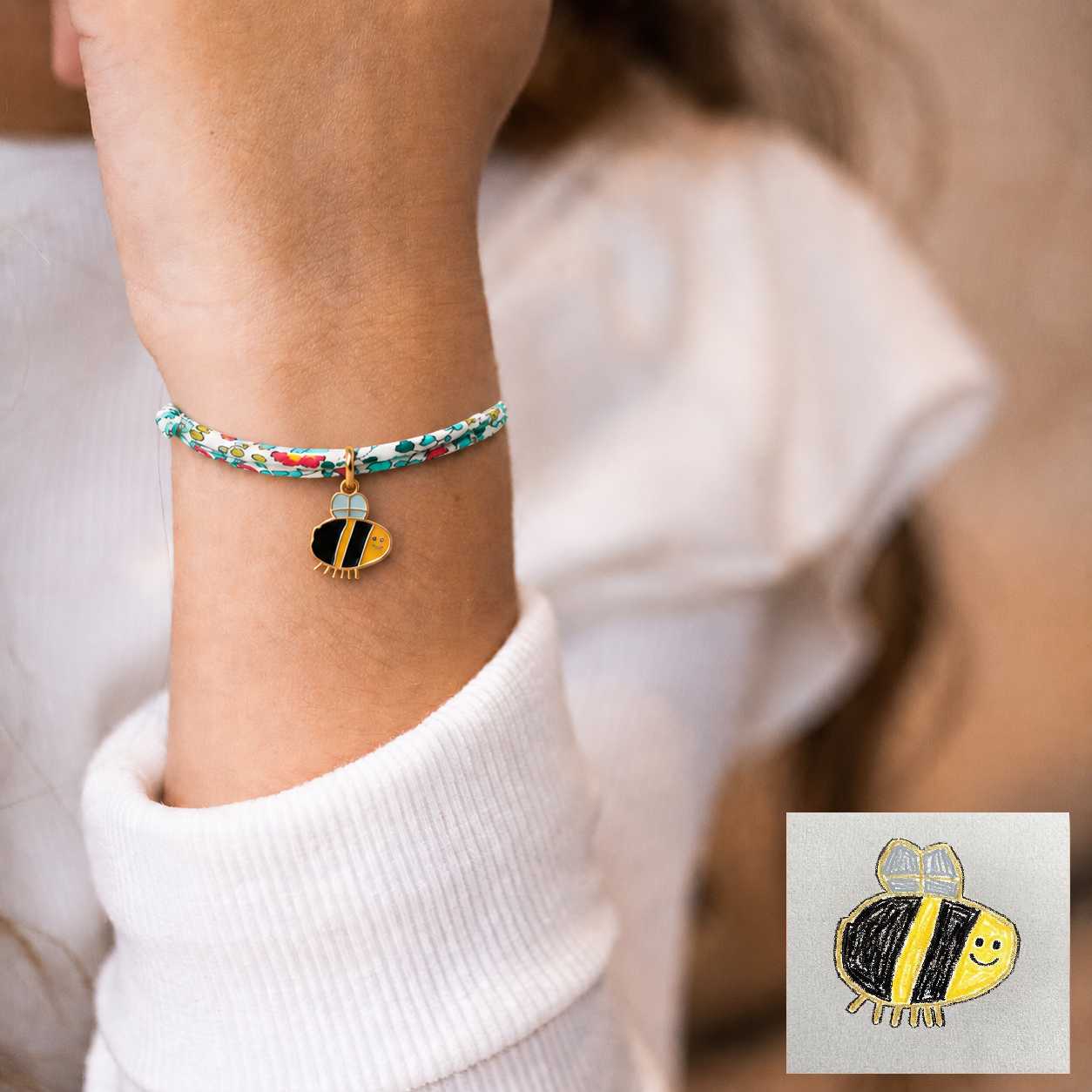 Bracelet à dessin personnalisé - Version tressée A