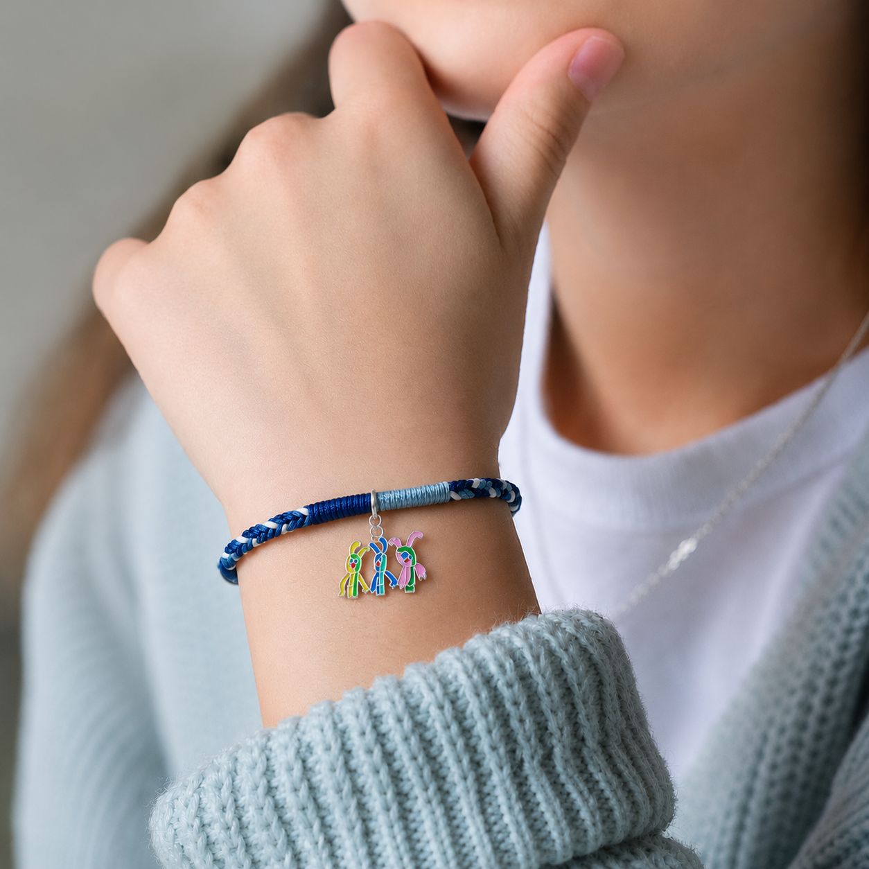 Bracelet à dessin personnalisé - Version tressée A